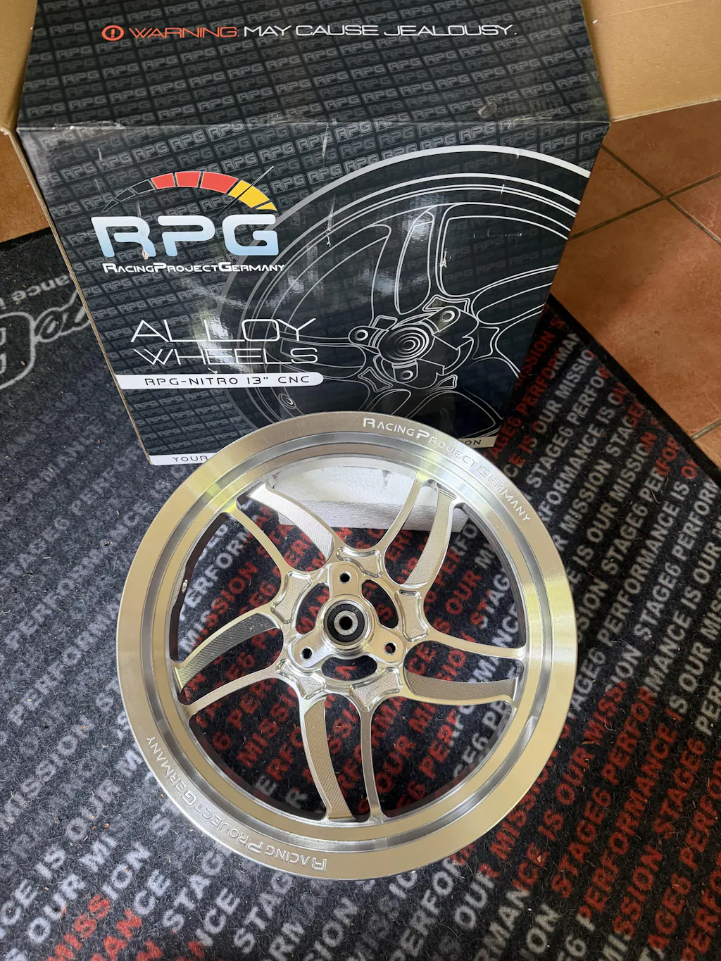 CNC Felgen Set 13 Zoll - Yamaha Aerox / Minarelli