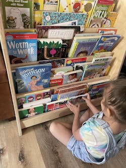 Tiered Montessori Bookshelf