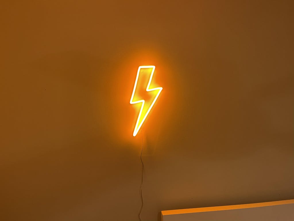 Lightning Bolt Neon Sign | Free Shipping | Radikal Neon