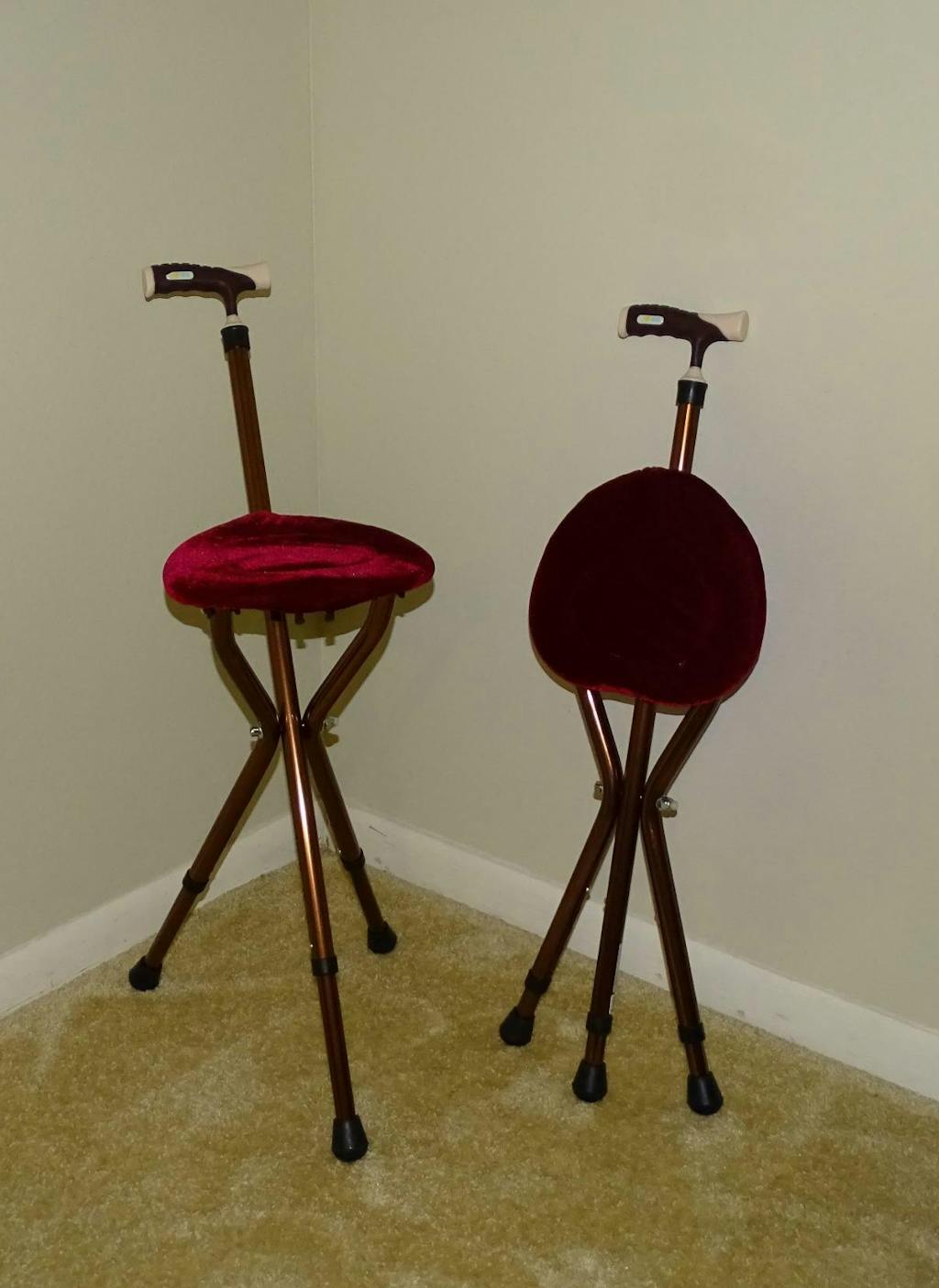 Portable Walking Cane Seat Heavy Duty & Foldable - Raglis