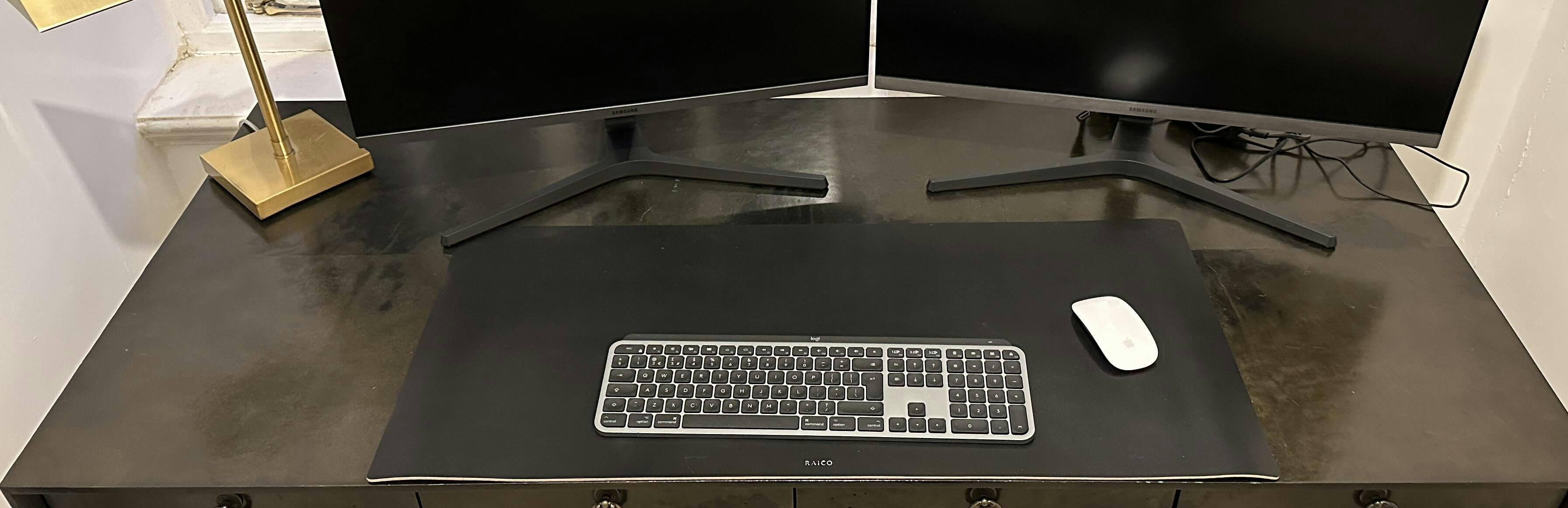 Leather Desk Mat Black Genuine Full Grain Leather Pad Grovemade Alternative