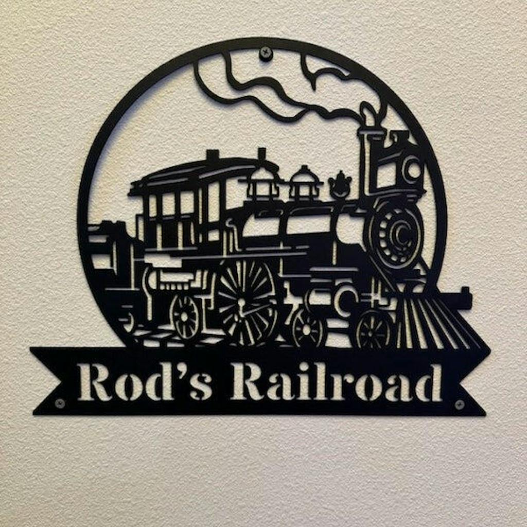 Railspirit Custom Train Metal Sign Train Metal Wall Art