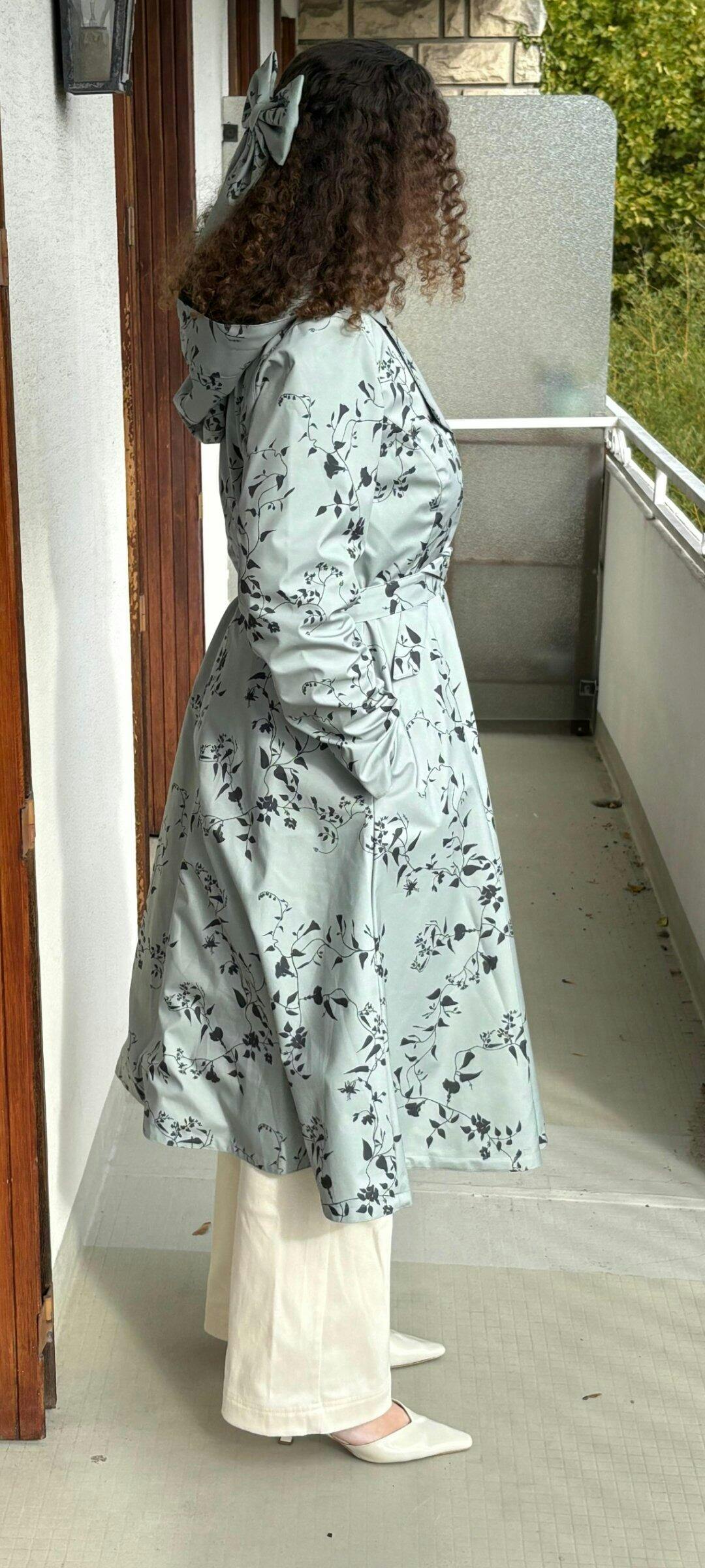 muguet rose midi trench coat ダークベージュ muguet rose midi trench coat ダークベージュ