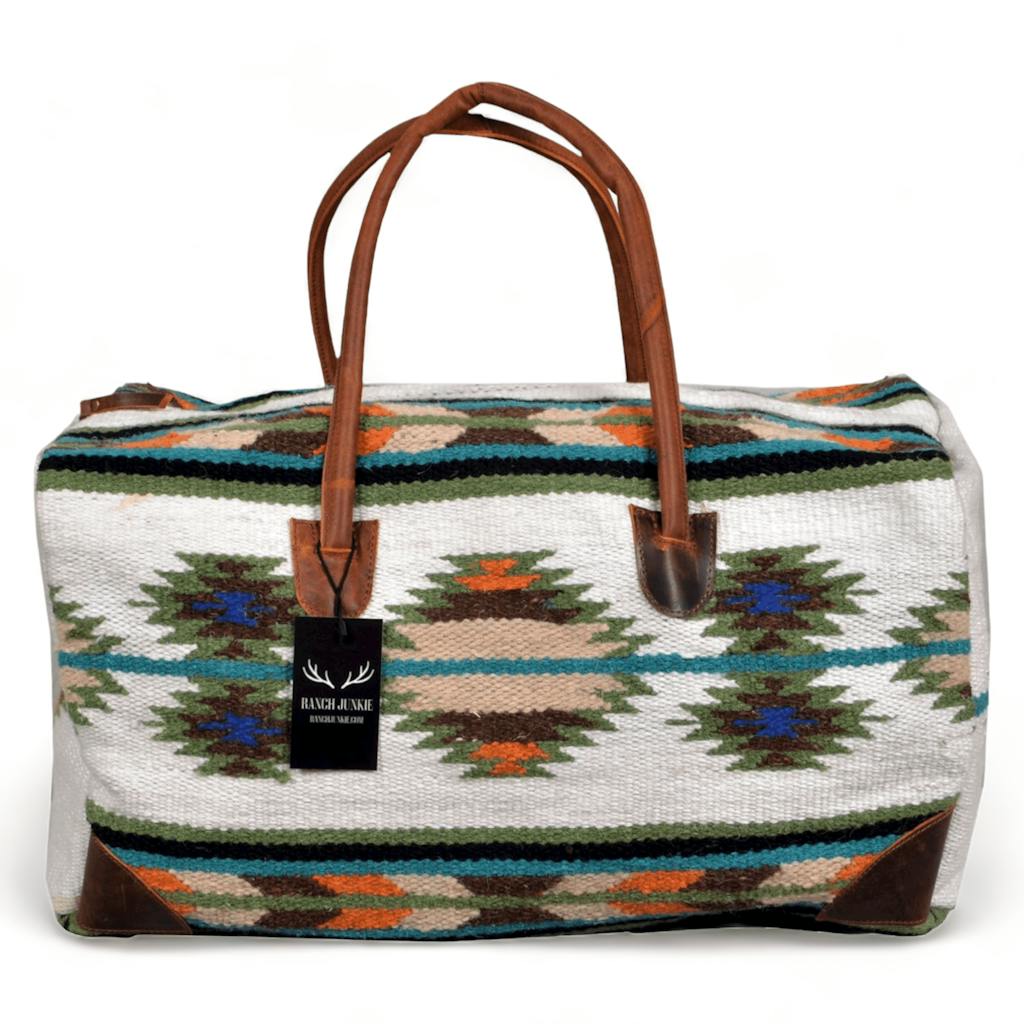 Boho Aztec Large Weekender Southwestern Duffel Bag Aspen Saddle Blanke ...