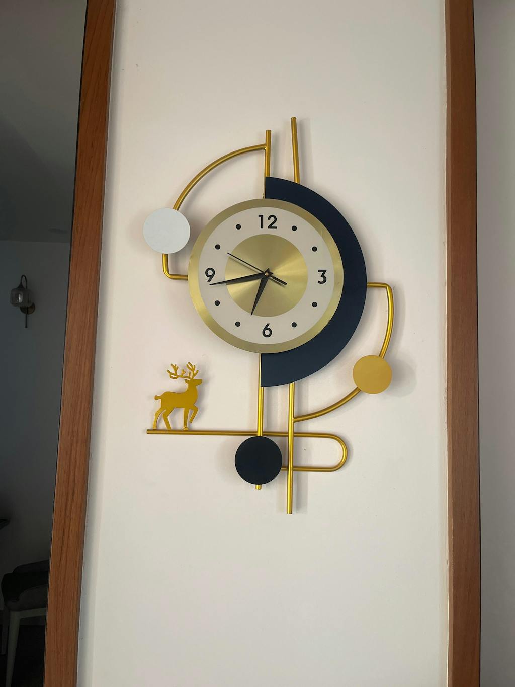 Modern deer Wall Clock
