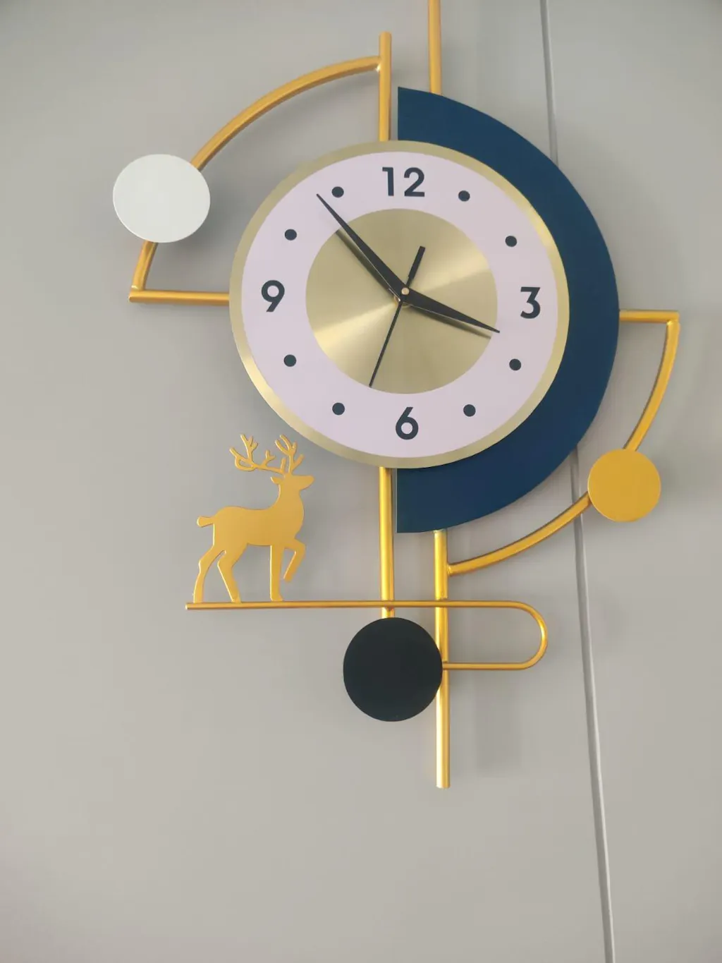 Modern deer Wall Clock