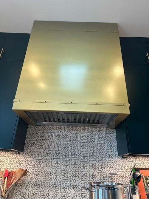 RHM Modern Box Customized Brushed Brass Range Hood SH5-VH20