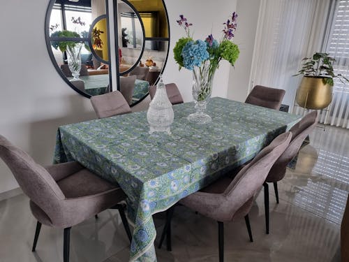 מפה לשולחן כותנה ״זוהר״ | בעבודת יד