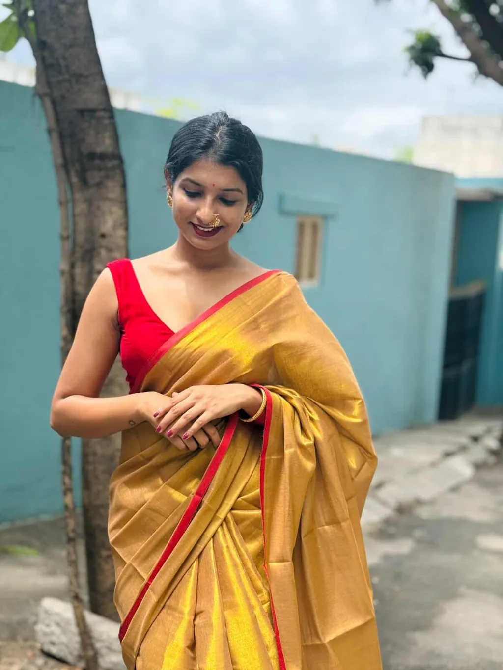 Raga Mul Tissue Saree