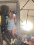 Ruffled Denim Dress With Heart Buckle