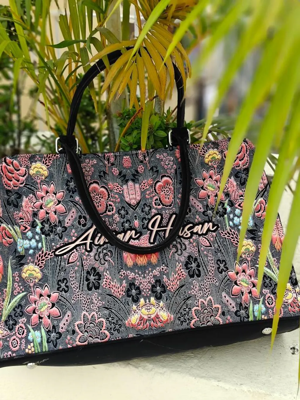 Allure Essence Customized Name Tote Bag for Women | Rare Canvas