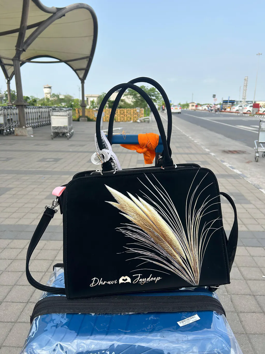 Golden Grain Customized Name Tote Bag for Women | Rare Minimal