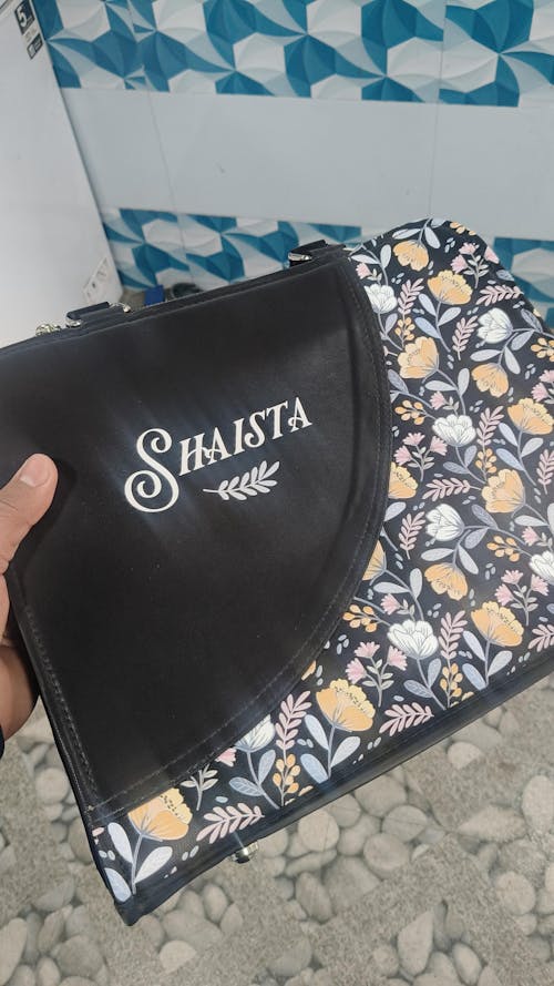 Garden Symphony Customized Name Tote Bag for Women | Rare Curve