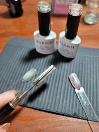 Pink 9D Holographic Rainbow Galaxy Cat Eye Gel Nail Polish 7.5ml #254