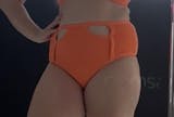 Lily Mid Waist Booty Shorts – Orange | Pole Wear