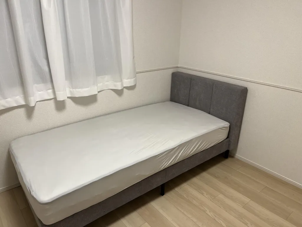 ファブリックベッド 布張り すのこベッド『EIRA エイラ』 グレー (sku