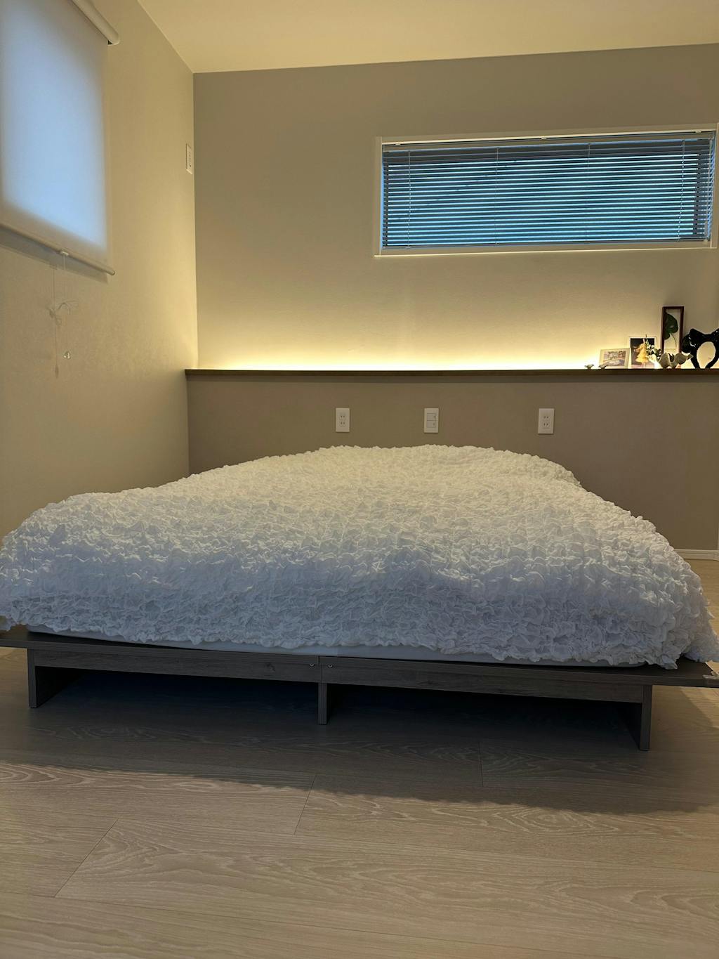 ステージベッド コンセント付き 『TUULIE トゥーリエ』 グレージュ