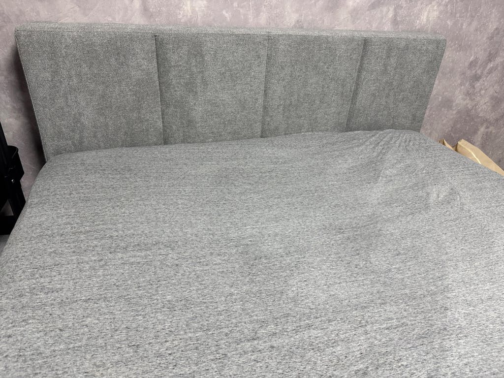 ファブリックベッド 布張り すのこベッド『EIRA エイラ』 グレー (sku