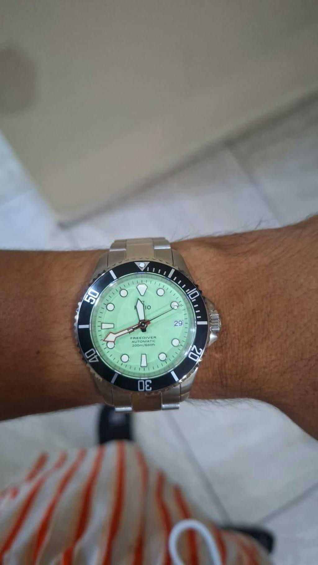 Ratio FreeDiver Sapphire Stainless Steel Green Dial Automatic RTF049 2 Ratiowatches