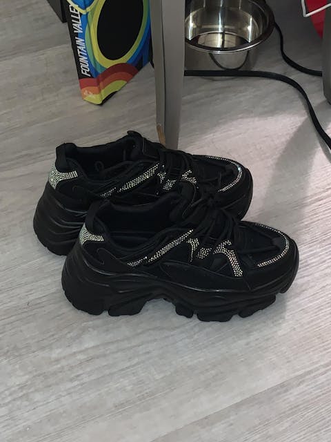 Black Steppin' Out Sneakers