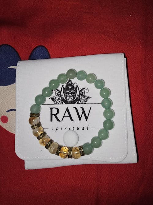 Green Aventurine & Citrine Bracelet for Luck, Abundance & Prosperity