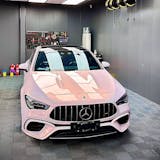 Color Shift Pink White Vinyl Wrap