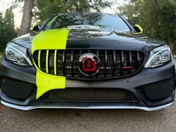 Satin Chrome Chartreuse Yellow Vinyl Wrap