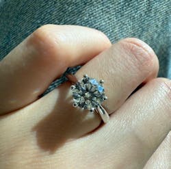 Esme Classic Six-Prong Lab Grown Round Diamond Engagement Ring