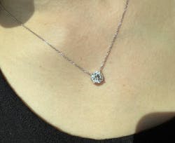 Rayonu Perfect Solitaire Round Lab Diamond Pendant