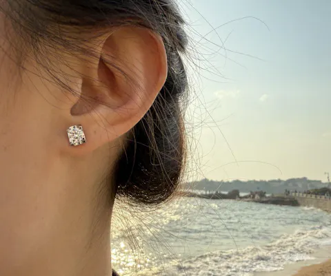 Rayonu Perfect 4-Prong Certified Lab Diamond Stud Earrings