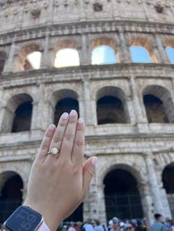 Classic Four-Prong Lab Grown Round Diamond Engagement Ring