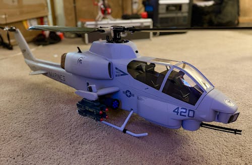 FLISHRC FL500 Bell AH-1 Cobra 500-Class 2.4GHz 6CH Scale RC Helicopter with L7 Flight Controller, 4-Mode GPS Positioning, Realistic Cockpit – RTF Remote Control Helicopter