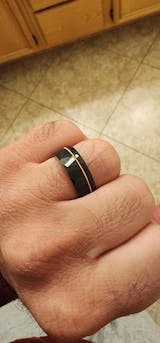 Zeus Hammered Tungsten Carbide Ring