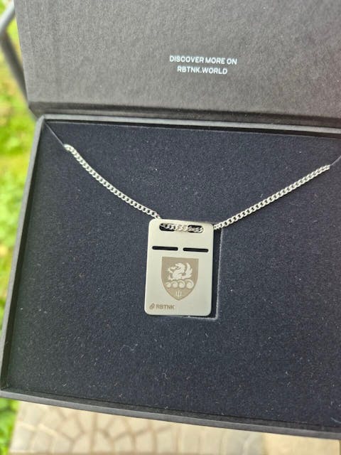 Сталевий жетон з власним гравіюванням