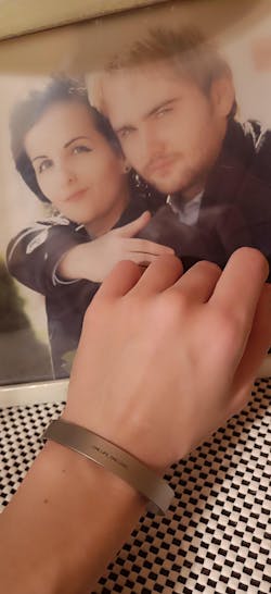 Браслет сталевий з власним гравіюванням