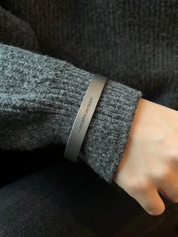 Браслет сталевий з власним гравіюванням