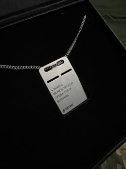 Сталевий жетон з власним гравіюванням