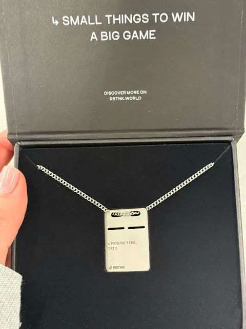 Сталевий жетон з власним гравіюванням