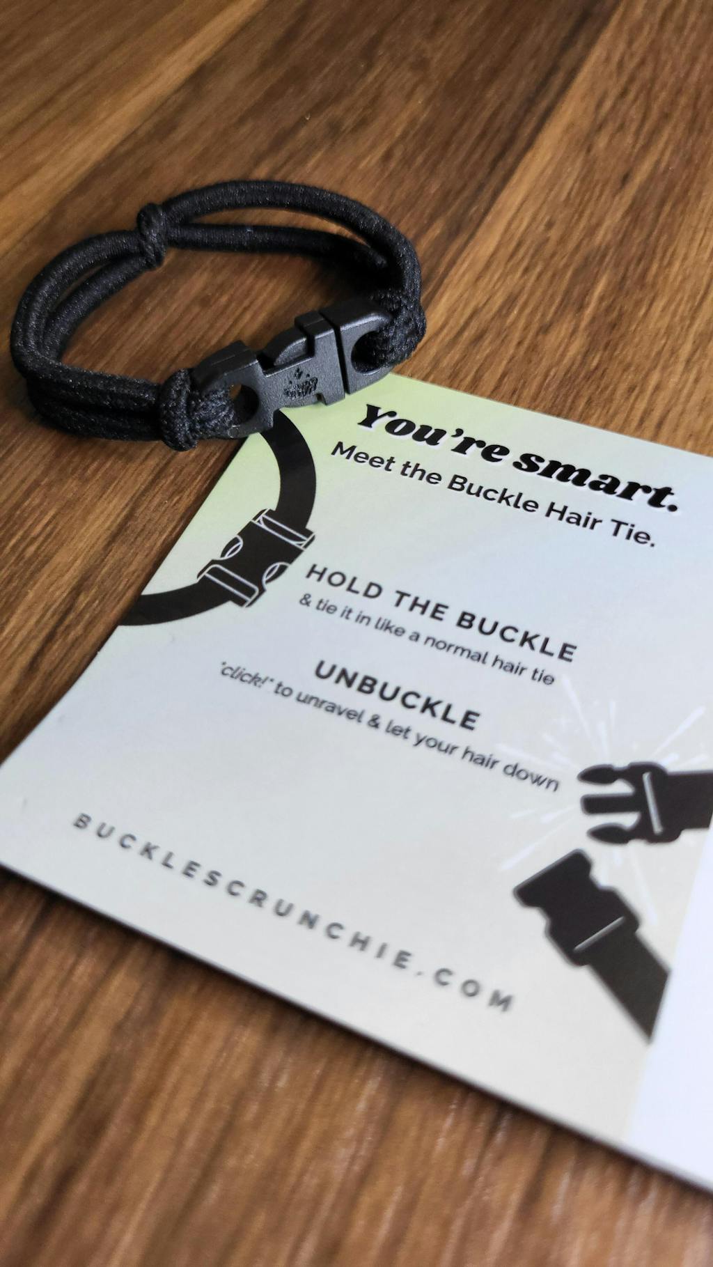 Buckle Scrunchie - Neutral Colors - No Snagging, No Tangles