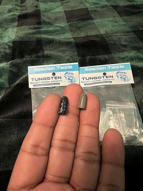 Reaction Tackle Tungsten Worm Weights / Bullet Shaped Sinkers