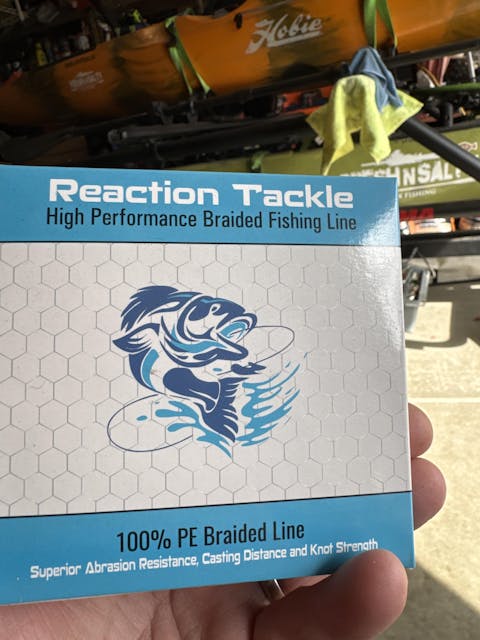 Reaction Tackle Braided Fishing Line- Low-Vis Gray