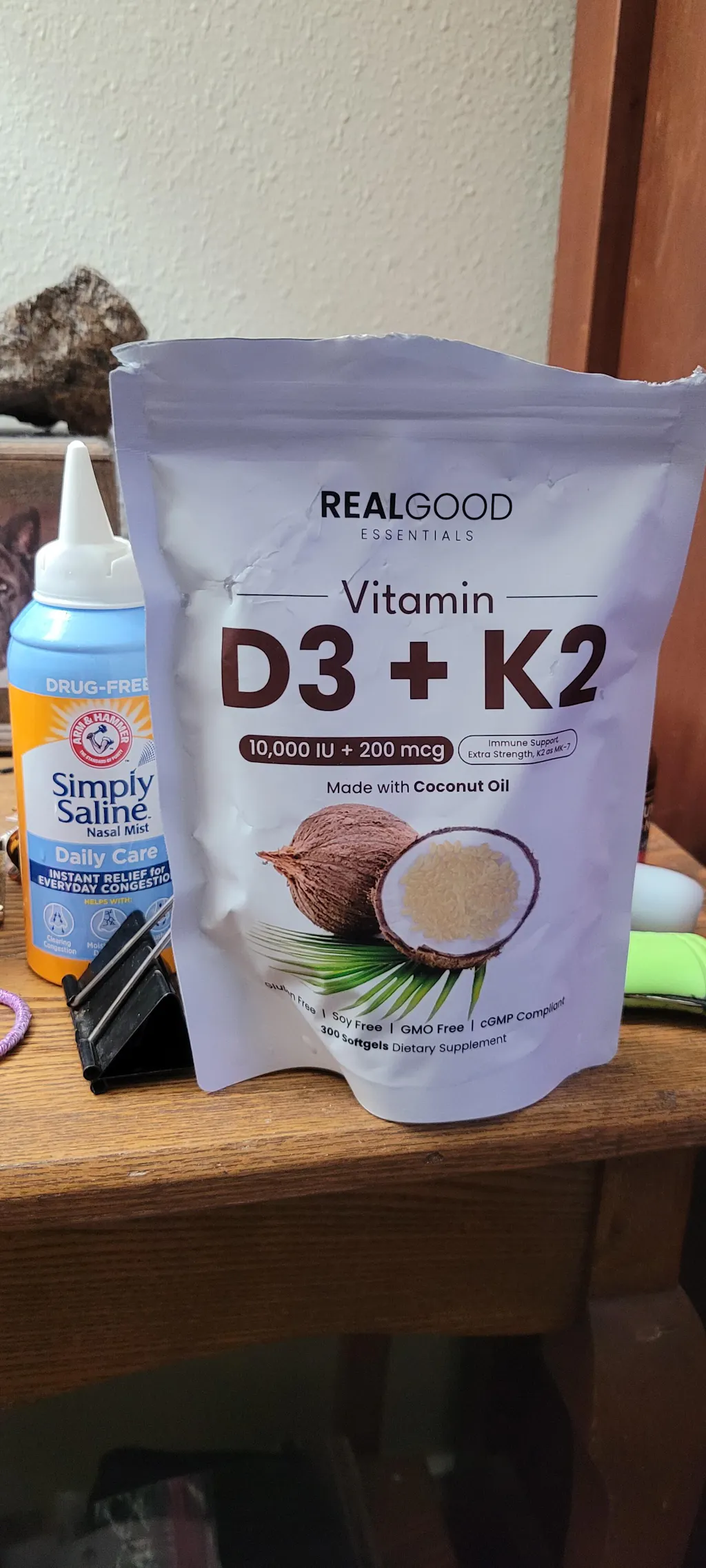 D3+K2 (MK7) Coconut Oil Softgels