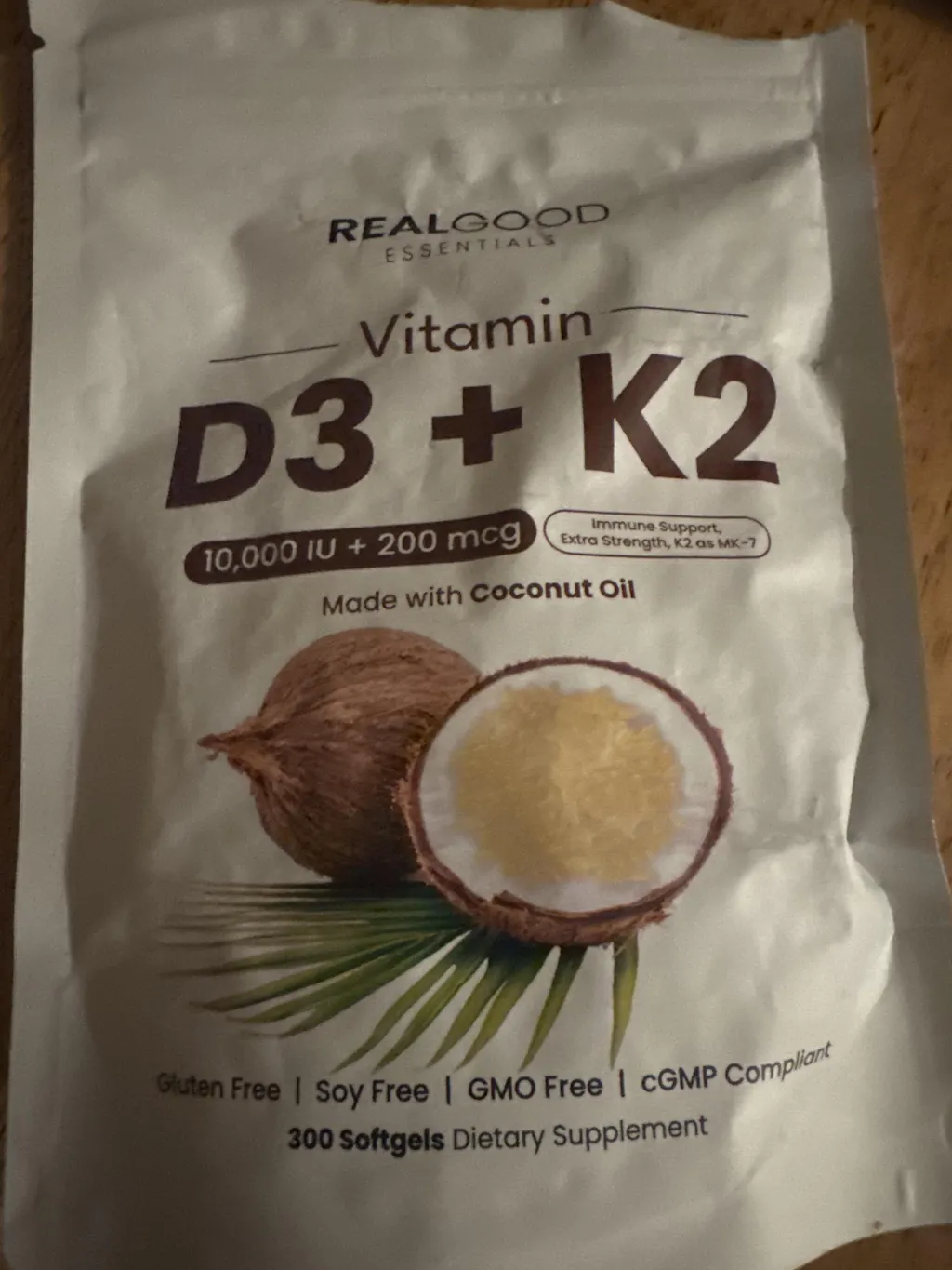 D3+K2 (MK7) Coconut Oil Softgels