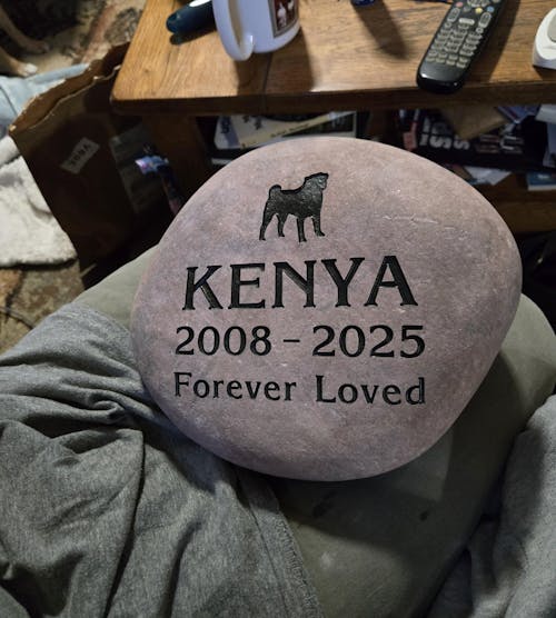 Large Pet Stone Memorial