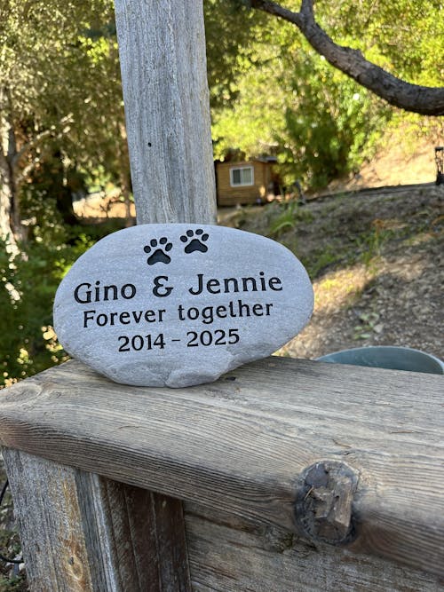 Large Pet Stone Memorial