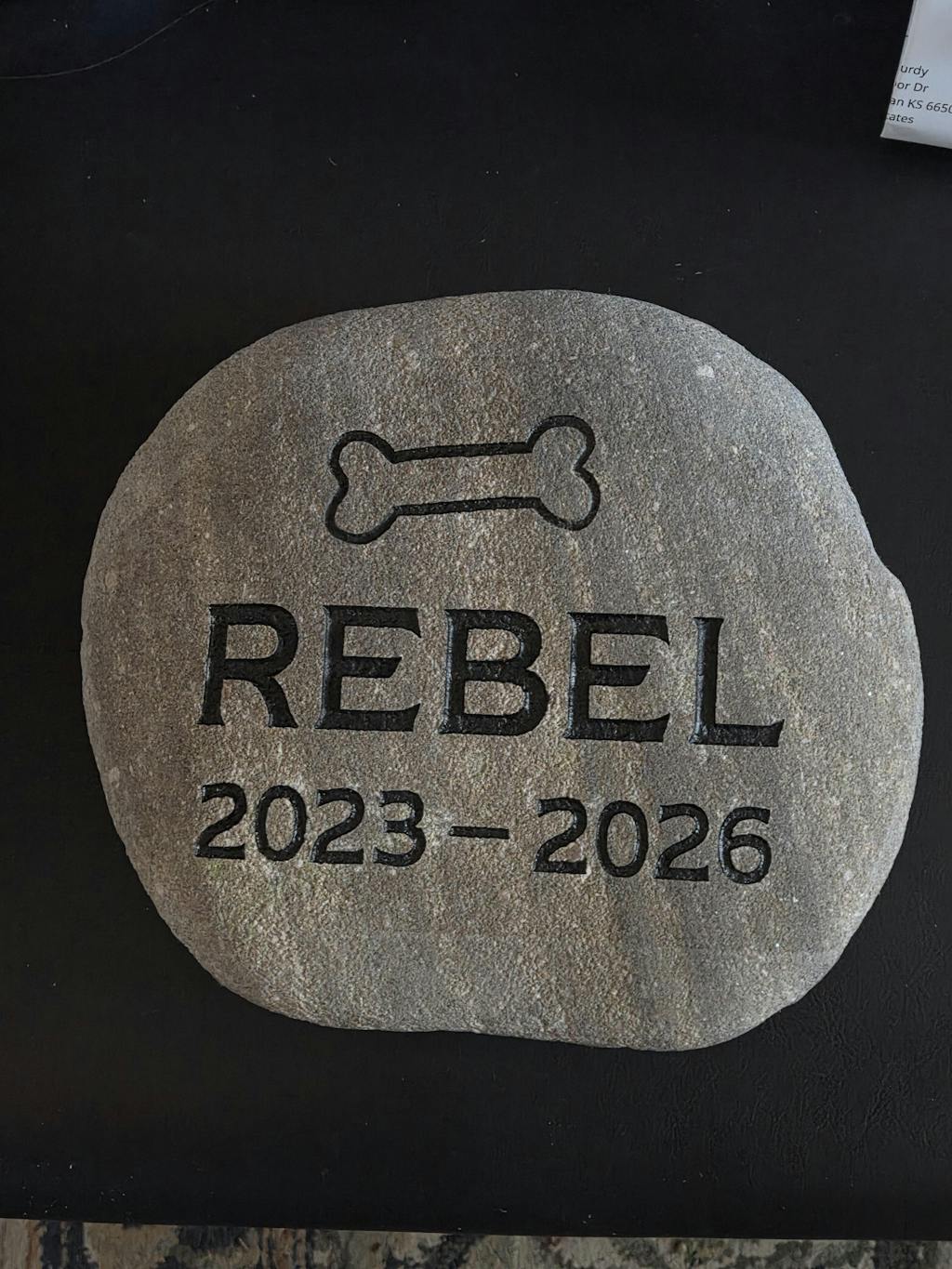 Medium Pet Stone Memorial