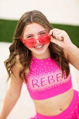 Gilmore Sports Bra in Hyper Pink – Rebel Athletic