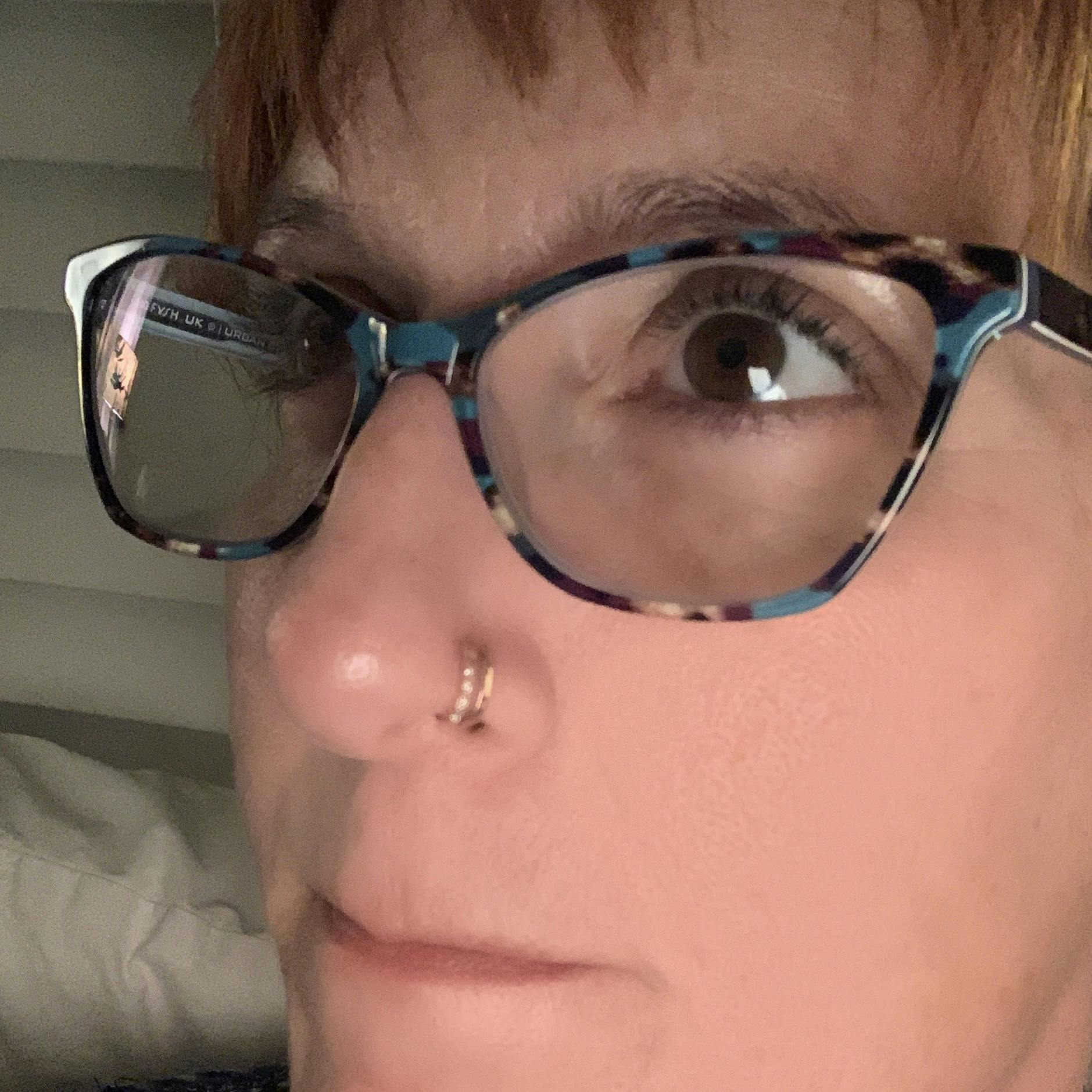 5 Gem Double Piercing Curved Nose Stud Nose Curve 1 Piece * Rebel Bod