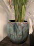 Loren Glazed Indoor Plant Pots, Blue, House Plant Pot, Multiple Sizes