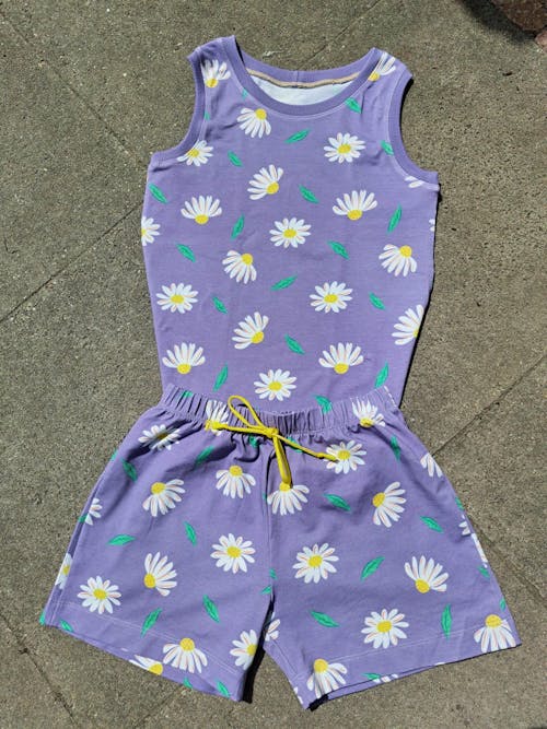 Lavender Purple | 125cm breed | 2x1 Rib boordstof